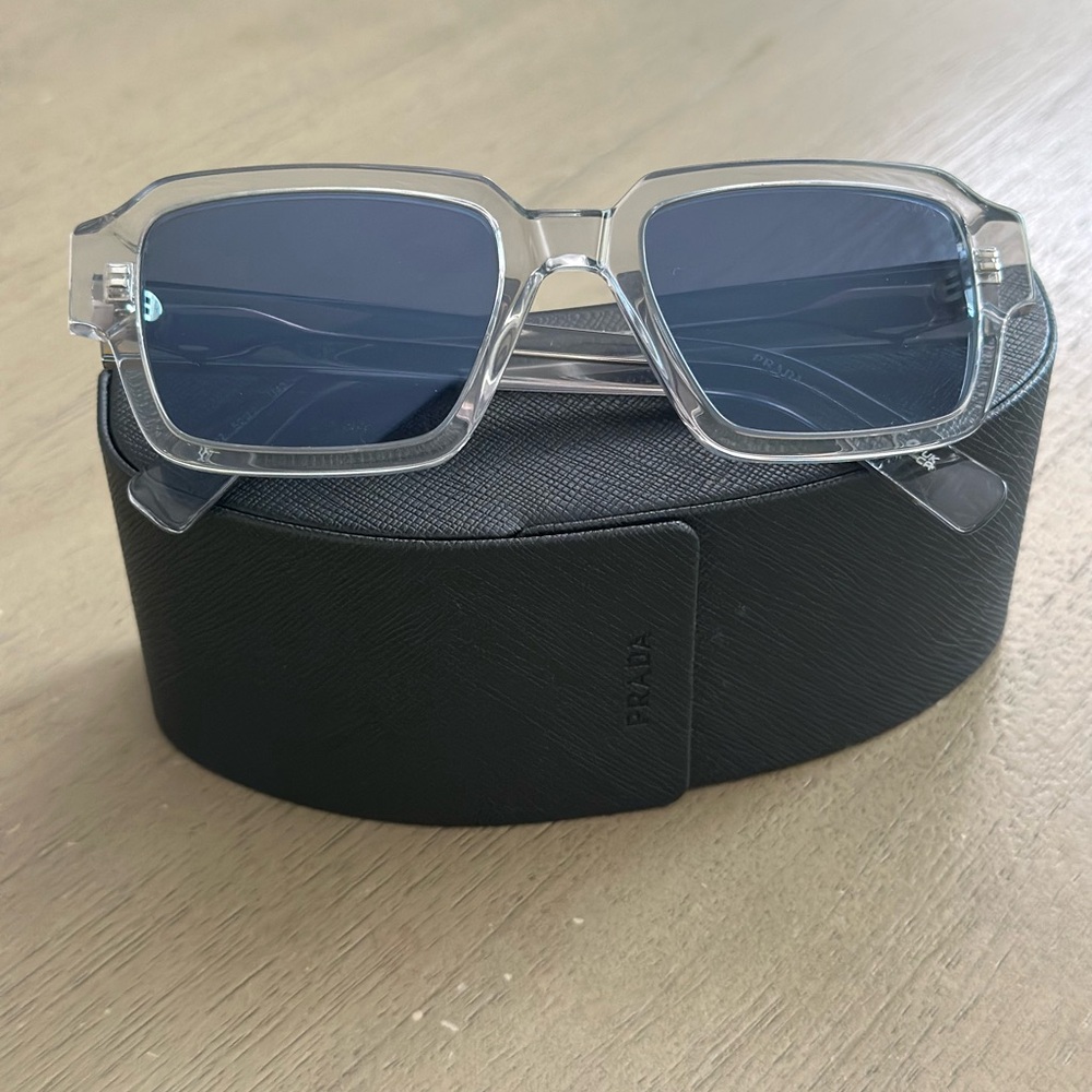 Prada Transparent Gray Sunglasses